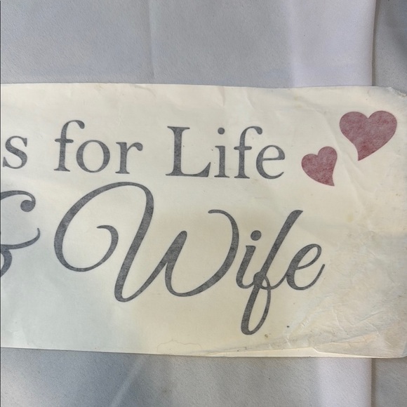 Husband & Wife Best Friends for Life, Wall Decor, Vinyl Decal Sticker, 24x6, New - Picture 4 of 7